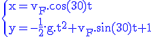 3$\rm\blue \{x=v_F.\cos(30)t\\y=-\frac{1}{2}.g.t^2+v_F.\sin(30)t+1